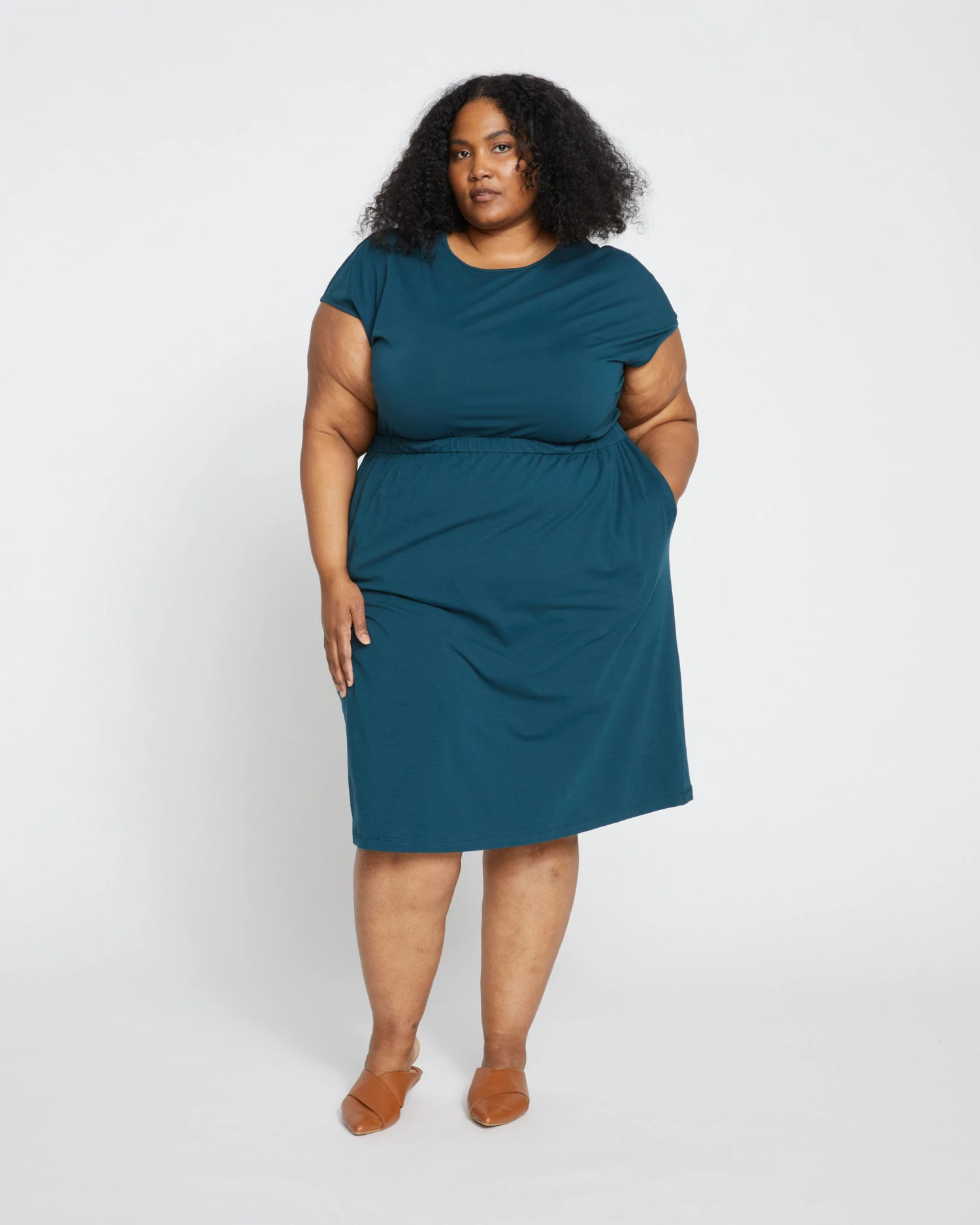 Afternoon Tee Dress - Deep Sea 1 Afternoon Tee Dress - Deep Sea