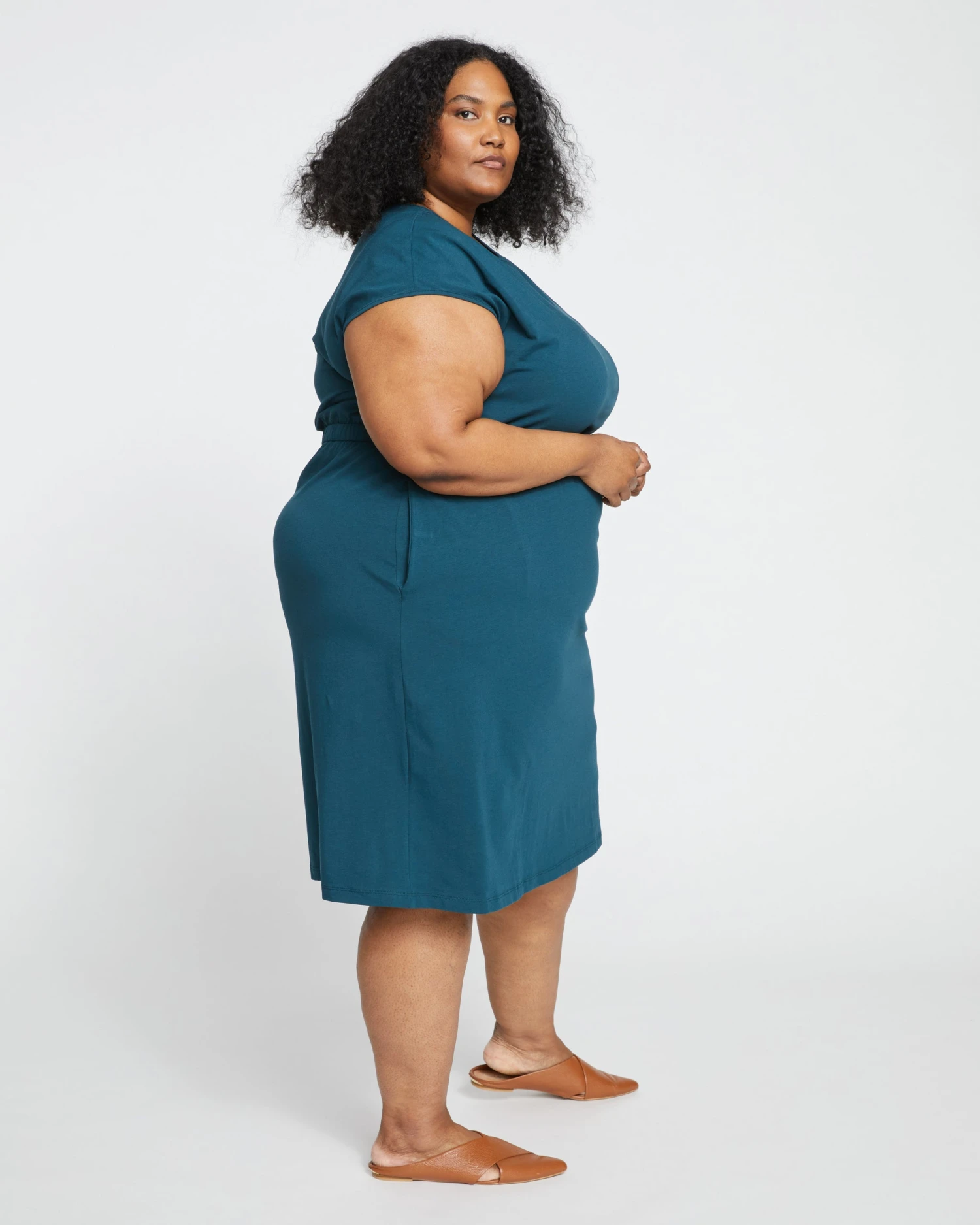 Afternoon Tee Dress - Deep Sea 3 Afternoon Tee Dress - Deep Sea - Image 3