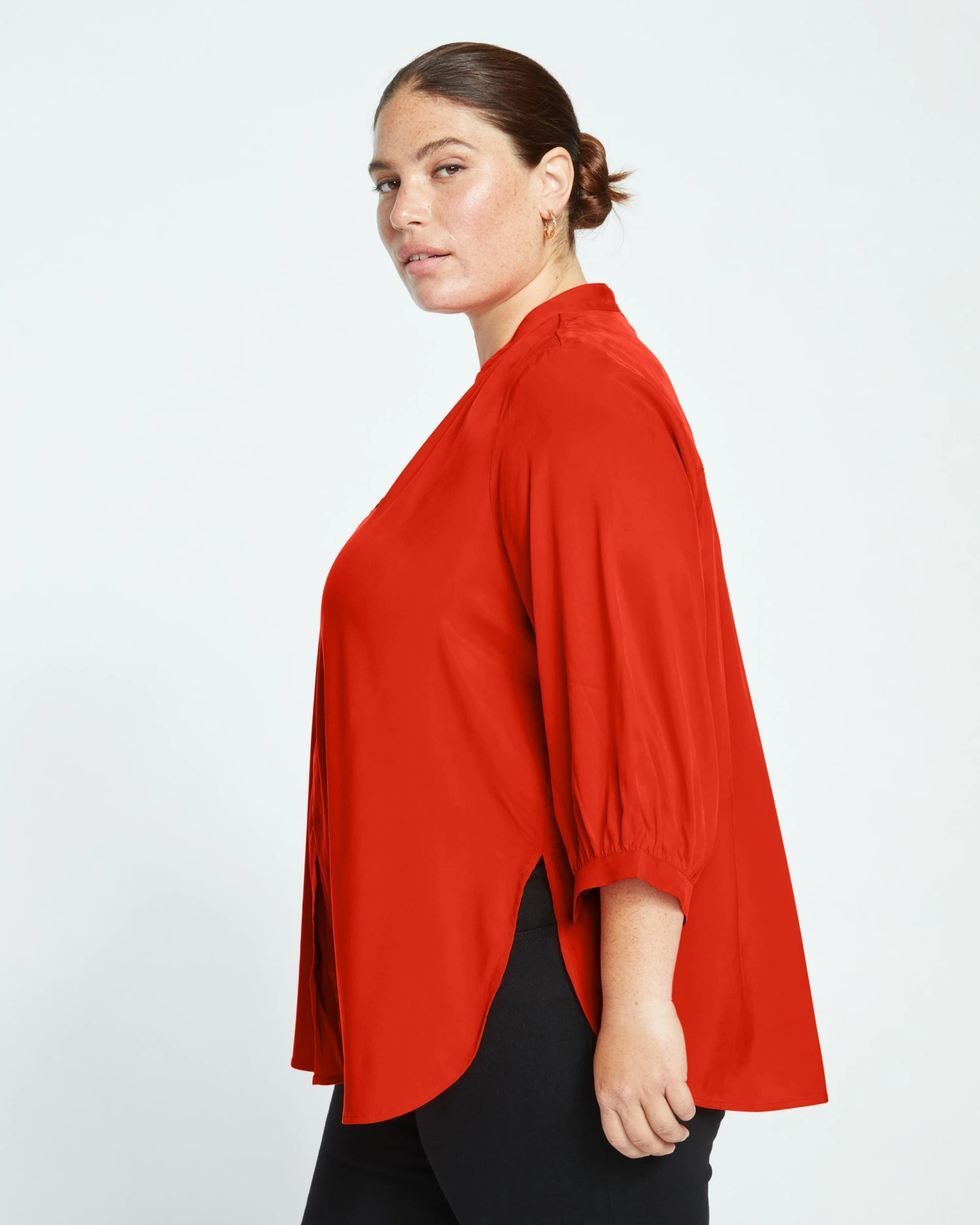 Sol Cupro Blouse - Lipstick 4 Sol Cupro Blouse - Lipstick - Image 4