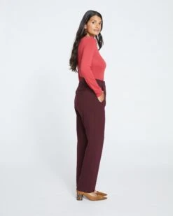 Audrey Tailored Ponte Pants - Black Cherry -ChicLuxe Store Audrey Tailored Ponte Pants Black Cherry USPA1285B 190 003 052 2048x