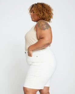 Bae Denim Shorts - White -ChicLuxe Store Bae Denim Shorts Broken White USPA0325S 534 003 016 2048x