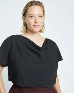 Better-Than-Silk Shell Top - Black