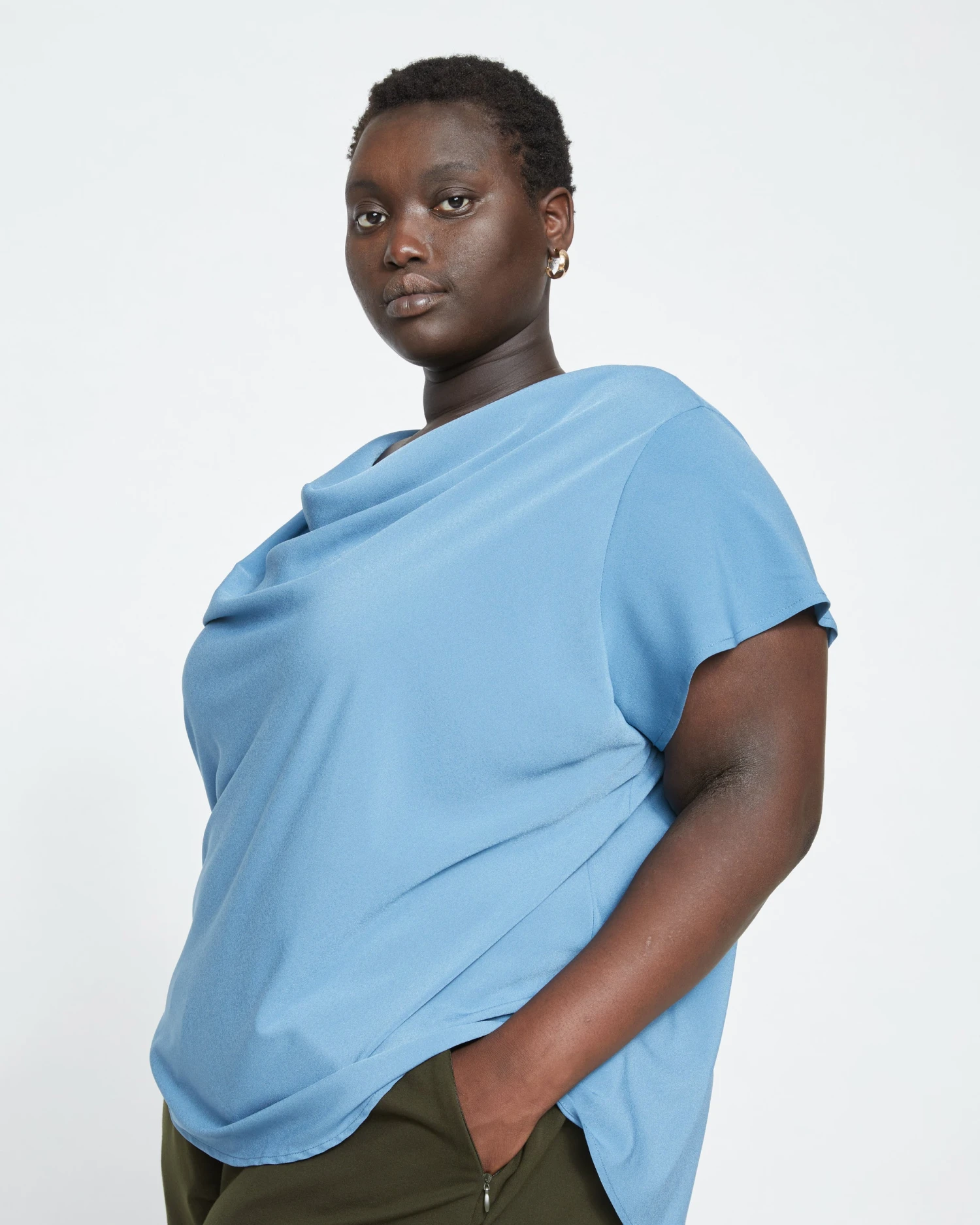 Better-Than-Silk Shell Top - Cornflower - Image 3