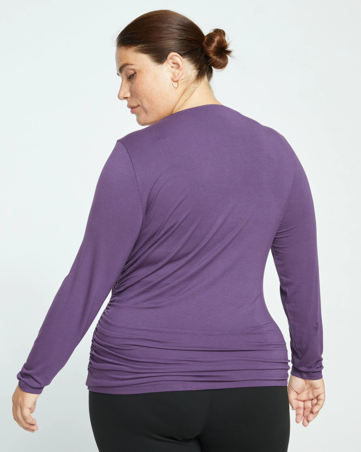 Louise Liquid Jersey Top - Potion Purple - Image 5