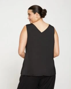 Starry Satin Top - Black -ChicLuxe Store Bias Lace Top Black USTO1525 001 004 026 2048x