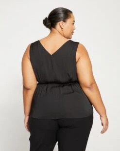 Starry Satin Top - Black -ChicLuxe Store Bias Lace Top Black USTO1525 001 004 063 2048x