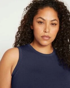 Cai High Neck Tank - Midnight