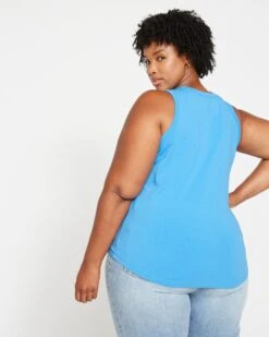 Cai High Neck Tank - Cobalt -ChicLuxe Store CaiHighNeckTank Palace Blue USTO0883 473 004 005 2048x