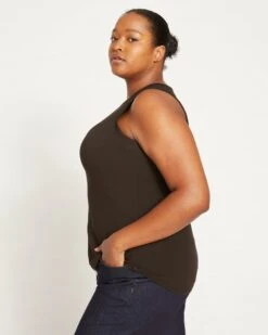 Cai High Neck Tank - Black -ChicLuxe Store Cai High Neck Tank Black USTO0883 001 003 094 2048x