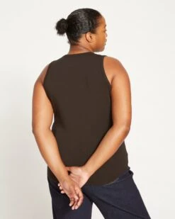 Cai High Neck Tank - Black -ChicLuxe Store Cai High Neck Tank Black USTO0883 001 004 101 2048x