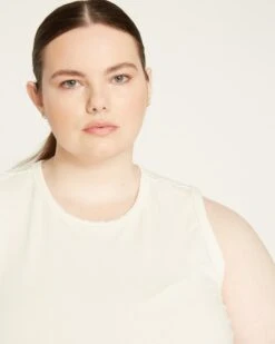 Cai High Neck Tank - White -ChicLuxe Store Cai High Neck Tank White USTO0883 025 002 012 2048x