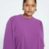 Crepe Jersey Capelet Blouse - Compote