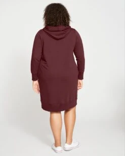 Carefree Hoodie Sweatshirt Dress - Black Cherry -ChicLuxe Store Carefree Hoodie Sweatshirt Dress BlackCherry USDR0940 190 004 2048x