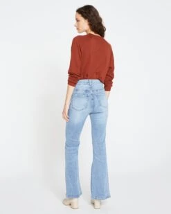 Farrah High Rise Flared Jeans - Distressed Vintage Blue -ChicLuxe Store ClassicFlareJeans 31 Inseam WASH 121 USTO0886 473 004 025 2048x