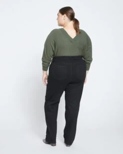 Donna High Rise Curve Straight Leg Jeans 32 Inch - Black -ChicLuxe Store Donna High Rise Curve Straight Leg Jeans 32 Inch Black USPA0823L 001 004 052 2048x