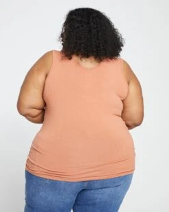 Double V Tank - Clay -ChicLuxe Store Double V Tank Clay USTO1128 531 004 021 1 2048x