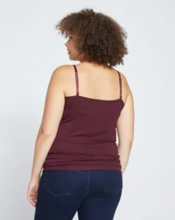 Foundation Camisole - Black Cherry -ChicLuxe Store Eco Foundation Camisole Black Cherry USFD0162E 190 004 021 2048x