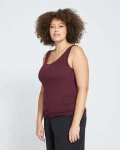 Foundation Tank - Black Cherry -ChicLuxe Store Eco Foundation Tank Black Cherry USFD0465E 190 003 012 2048x