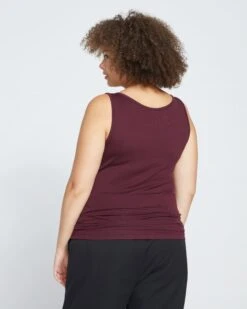 Foundation Tank - Black Cherry -ChicLuxe Store Eco Foundation Tank Black Cherry USFD0465E 190 004 022 2048x