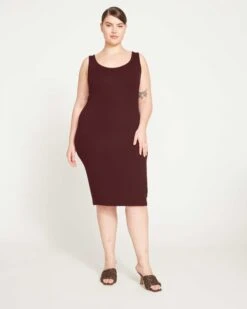 Foundation Tank Dress - Black Cherry -ChicLuxe Store Foundation Tank Dress Black Cherry USFD0457E 190 002 003 5338fe1a e299 4678 b566 82f9f80b3dea 2048x