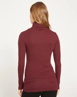 Foundation Turtleneck - Black Cherry -ChicLuxe Store Foundation Turtleneck Black Cherry USFD0169E 190 004 030 2048x