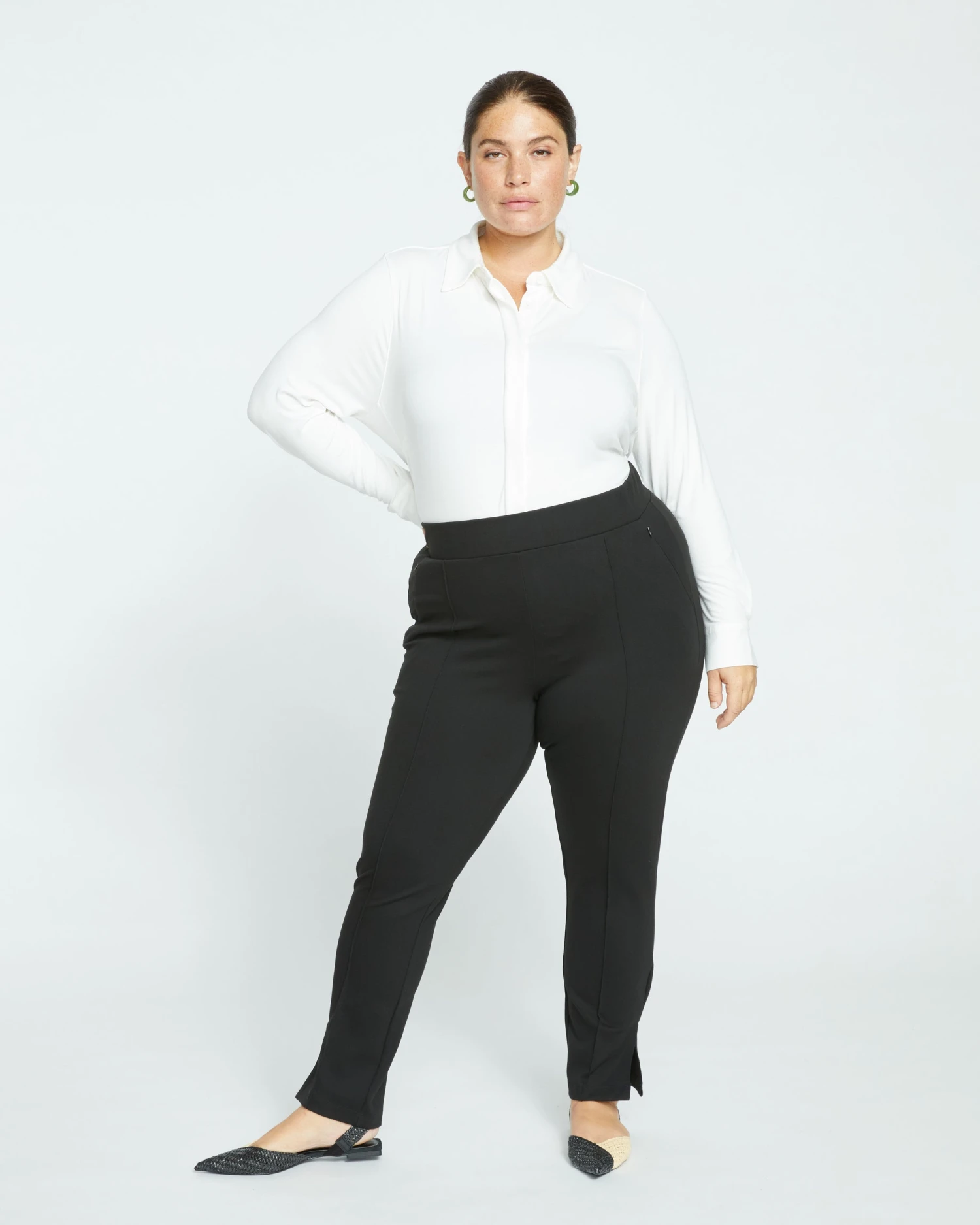 Elbe Liquid Jersey Shirt Classic Fit - White - Image 2