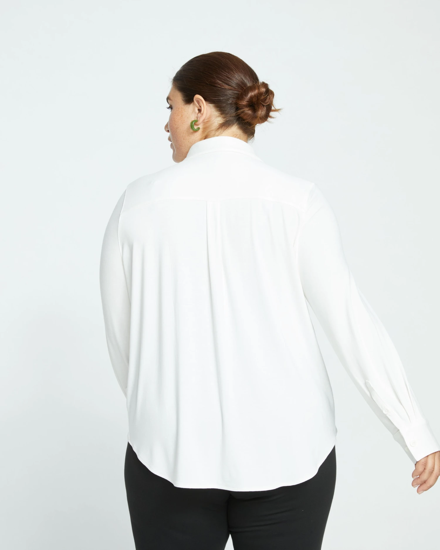 Elbe Liquid Jersey Shirt Classic Fit - White - Image 5