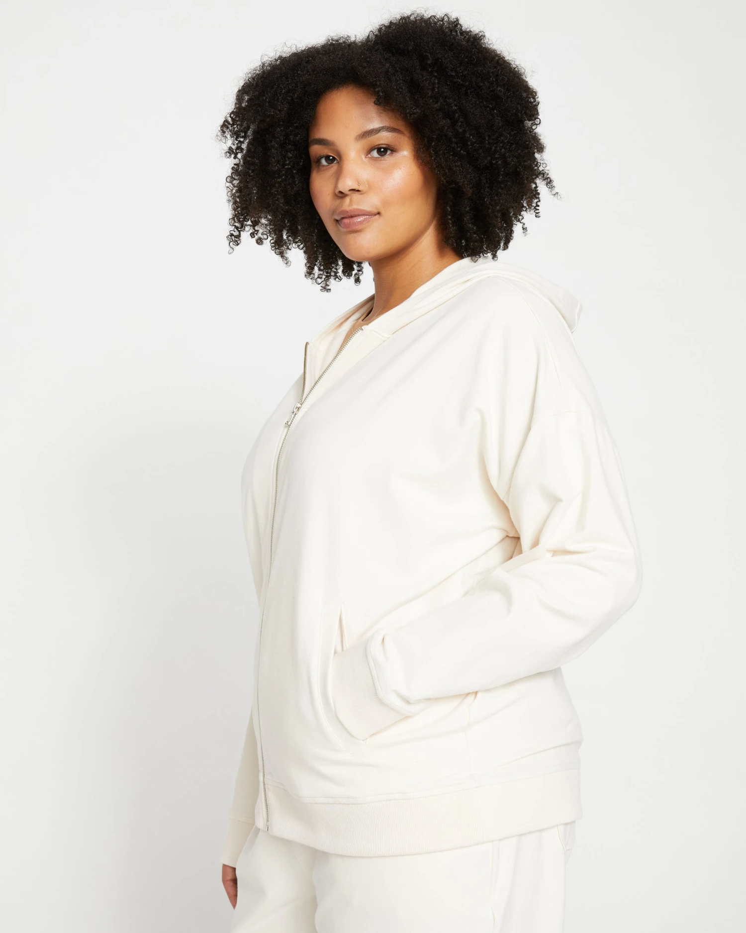 Fundamental French Terry Zip Up Hoodie - Vapor - Image 3