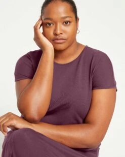 Iconic Geneva Dress - Faded Plum