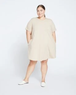 Halie T-Shirt Dress - Barley