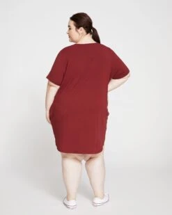 Halie T-Shirt Dress - Brick Red -ChicLuxe Store Halie T Shirt Dress Brick Red USDR0569 460 004 486 2048x