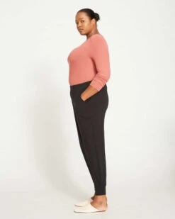 Hathaway Jersey Jogger - Black -ChicLuxe Store Hathaway Jersey Jogger Black USLG0289 001 003 024 2048x