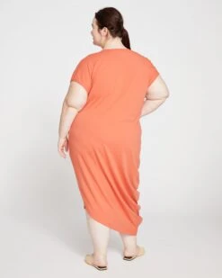 Iconic Geneva V-Neck Dress - Aperol -ChicLuxe Store Iconic Geneva V Neck Dress Aperol USDR0374 453 004 427 2048x