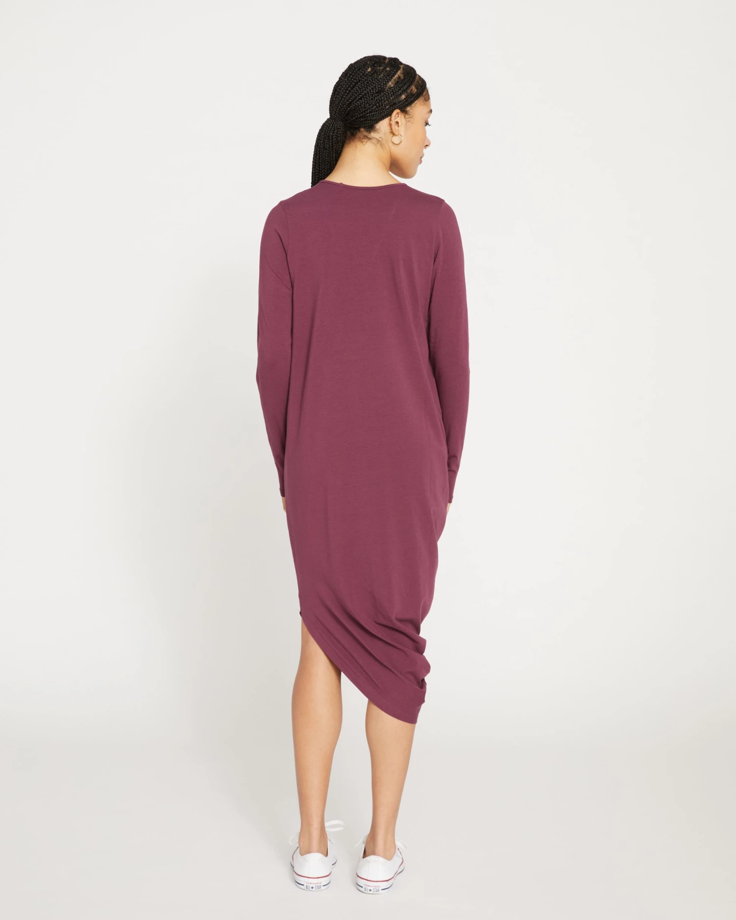 Iconic Long Sleeve V-Neck Geneva Dress - Jam - Image 4