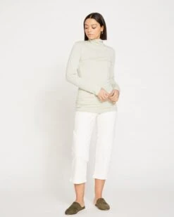 Close Fit Turtleneck - Mineral Grey -ChicLuxe Store JERSEY TURTLENECK Mineral Grey USTO0953B 419 004 431 2048x