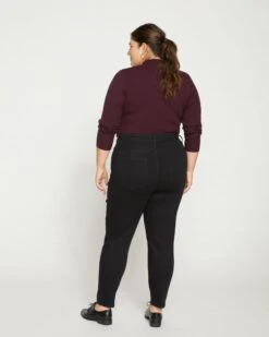 Joni High Rise Curve Slim Leg Jeans 27 Inch - Black -ChicLuxe Store Joni High Rise Curve Slim Leg Jeans 27 In Black USPA0821 001 004 020 2048x