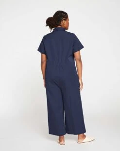 Kate Stretch Cotton Twill Jumpsuit - Navy -ChicLuxe Store Kate Stretch Cotton Twill Jumpsuit Navy USJS0402B 029 004 041 12ed90c2 1b5c 4fad bc69 6df86d6d921d 2048x