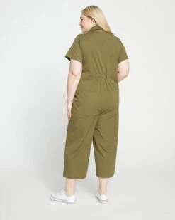 Kate Stretch Cotton Twill Jumpsuit - Ivy -ChicLuxe Store Kate Stretch Cotton Twill Jumpsuit IvyUSJS0402B 135 004 031 2048x