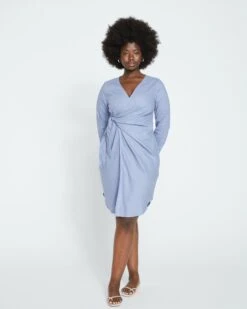 Starboard Linen Wrap Shirtdress - Pressed Pansy 13 Starboard Linen Wrap Shirtdress - Pressed Pansy -ChicLuxe Store Linen Wrapped Shirtdress Washed Iris USDR1356 545 001 002 2048x