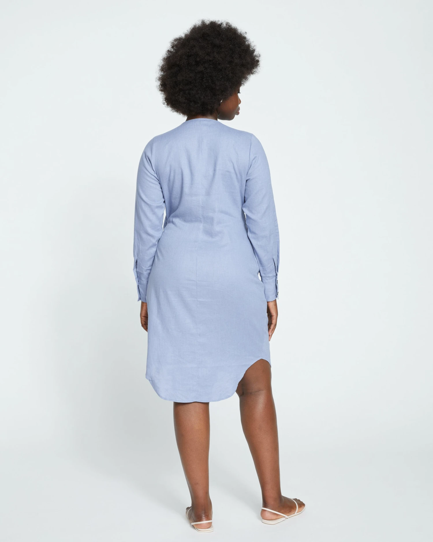 Starboard Linen Wrap Shirtdress - Pressed Pansy 8 Starboard Linen Wrap Shirtdress - Pressed Pansy - Image 8