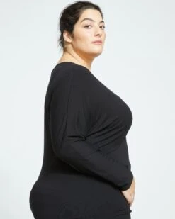 Elea Liquid Jersey Top - Black -ChicLuxe Store Liquid Jersey Esmeralda Top Black USTO1455 001 003 021 2048x