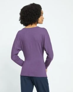 Elea Liquid Jersey Top - Potion Purple 8 Elea Liquid Jersey Top - Potion Purple -ChicLuxe Store Liquid Jersey Esmeralda Top Dark Purple USTO1455 567 004 029 2048x