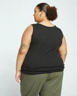 Loire Ribbed Tank - Black -ChicLuxe Store Loire Ribbed Tank Black US20011 001 004 048 2048x