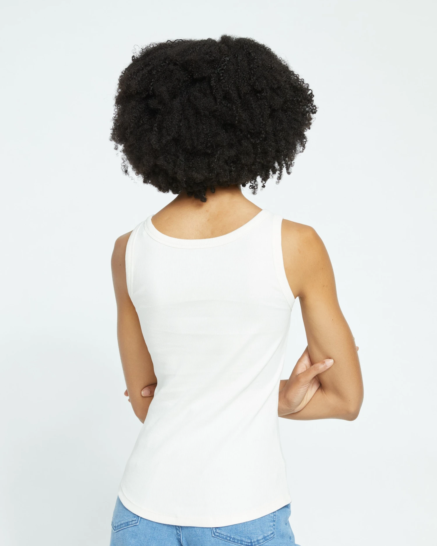 Loire Ribbed Tank - Vapor - Image 4