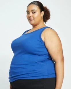 Loire Ribbed Tank - Lapis -ChicLuxe Store Loire Ribbed Tank Lapis US20011 464 003 016 2048x