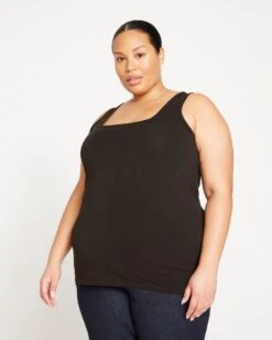 Square Neck Tank Top - Black -ChicLuxe Store MB SQUARE TANK TOP Black USTO1127 001 002 1416 2048x