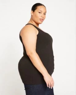 Square Neck Tank Top - Black -ChicLuxe Store MB SQUARE TANK TOP Black USTO1127 001 003 1418 2048x