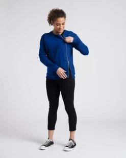 Meridian Zip Pullover - Lapis -ChicLuxe Store MeridianZipPulloverBellweatherBlueUS20041 464 002 2048x