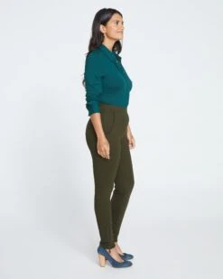 Moro Pintuck Pocket Ponte Pants - Evening Forest 7 Moro Pintuck Pocket Ponte Pants - Evening Forest -ChicLuxe Store Moro Pintuck Pocket Ponte Pants Dark Forest USPA0112 591 003 060 2048x