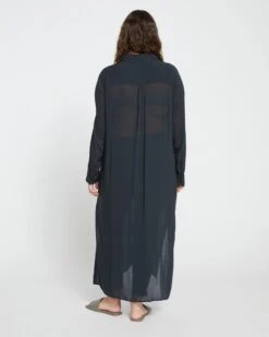 Nailah Button Down Tunic - Black -ChicLuxe Store Nailah Button Down Tunic Black USTO0414 001 004 050 2048x